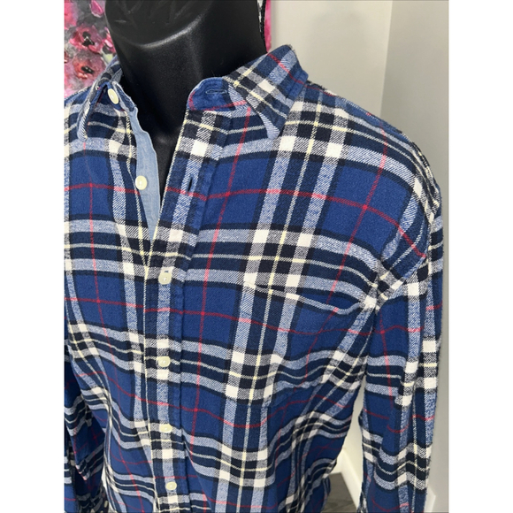 Nautica Men’s XL Blue Flannel Button Up - Picture 1 of 4